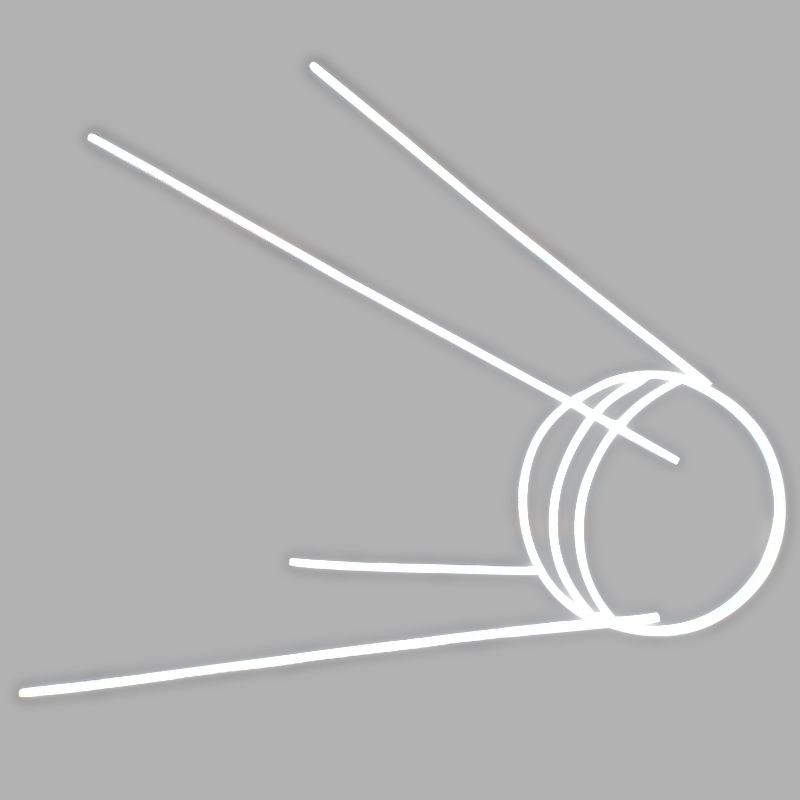    Sputnik 1 Spacecraft Neon Wall Lamp     | Loft Concept 