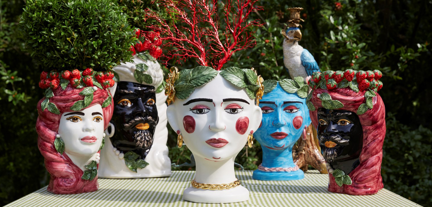 Ваза VASE HEAD SELVA COLOR Light blue - фото №1