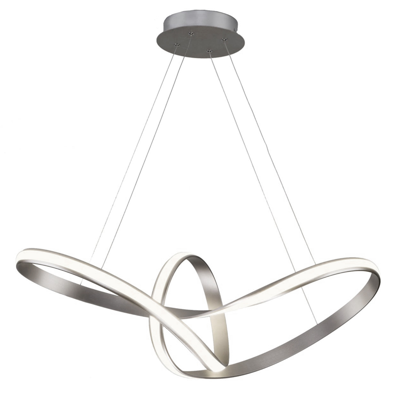  Mobius Strip Silver Chandelier     | Loft Concept 