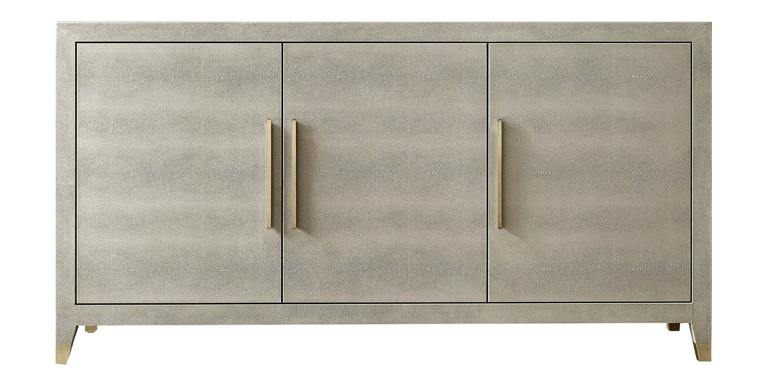 Комод серый скат Charles Stingray Texture chest of drawers Grey - фото