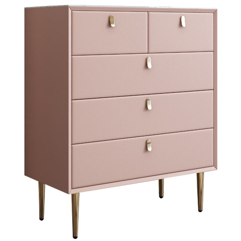 Комод Olson Leather Chest of Drawers 80 Белый Оранжевый Синий Бежевый Светло-серый Розовый в Москве | Loft Concept 