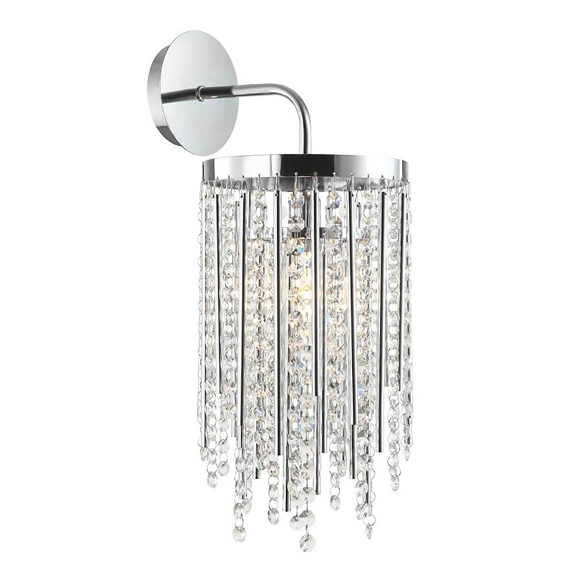  Crystal Wind Chimes Chrome Wall Lamp     | Loft Concept 