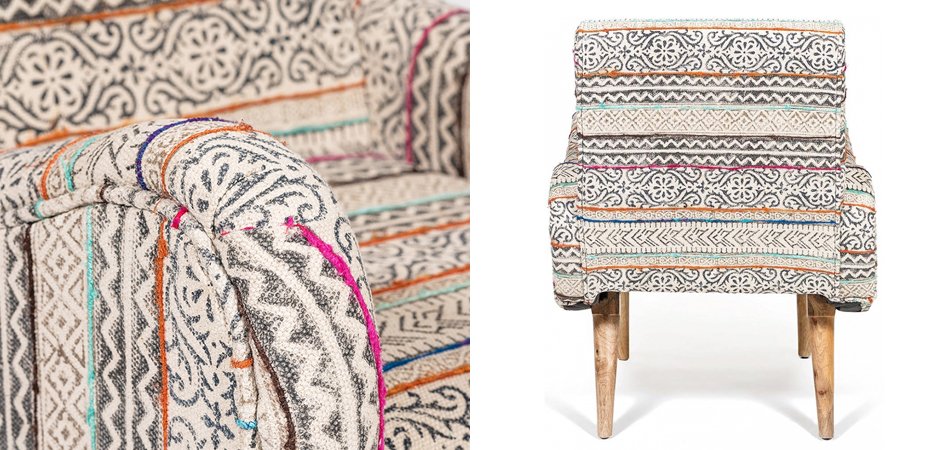 Кресло KELIM Pattern Brown Chair - фото №1