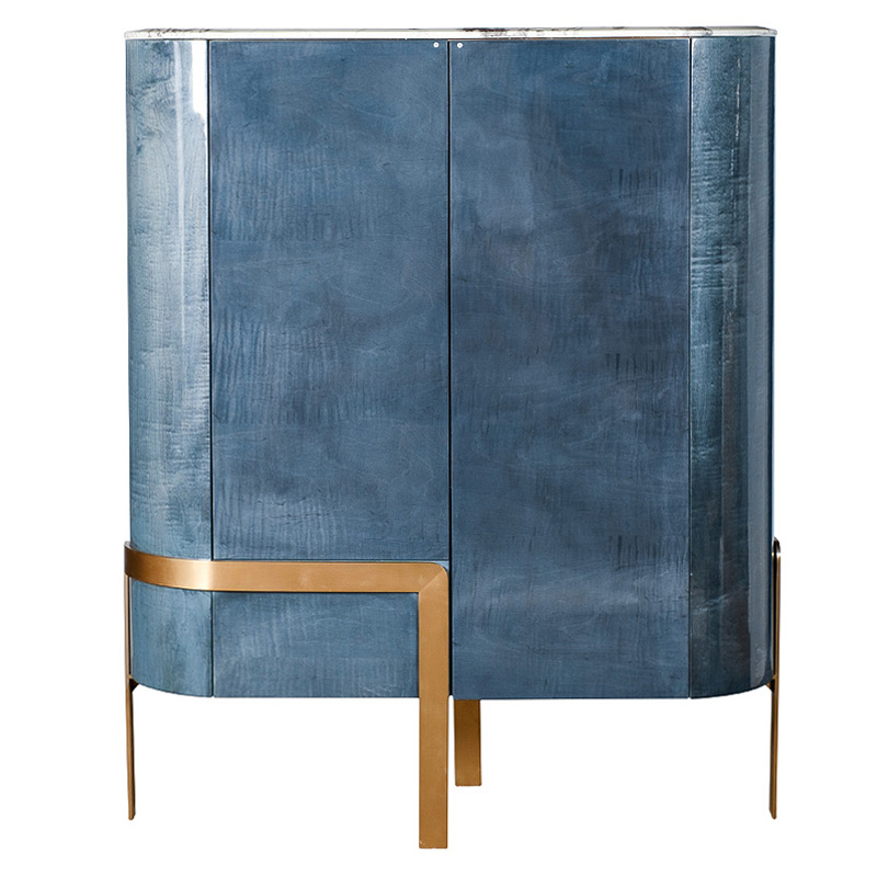 

Шкаф в стиле арт-деко Aberforth Cabinet Синий перламутр