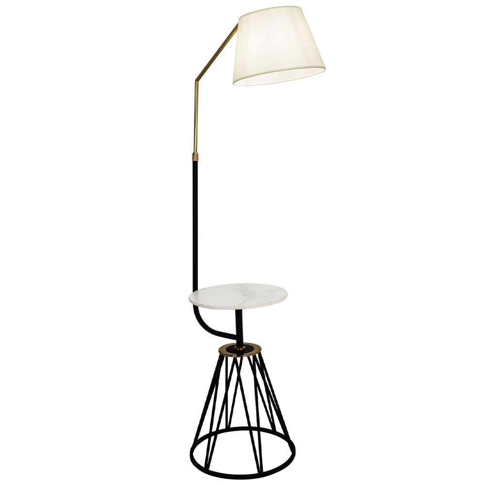 

Торшер с абажуром и приставным столом Ottavio Lighting and Furniture Floor Lamp