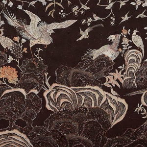 Обои ручная роспись Coco coromandel Edo Burnt Umber