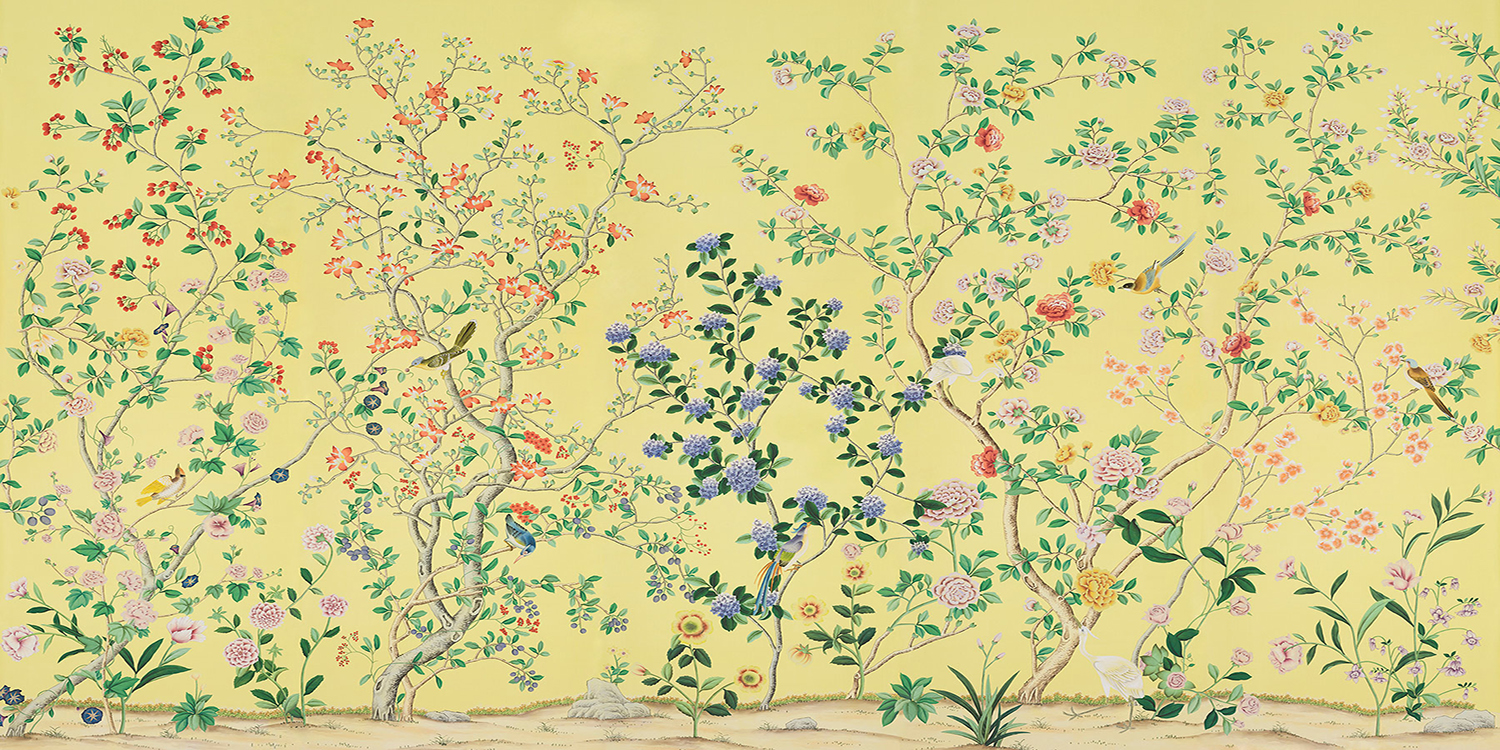 Обои ручная роспись Erdem Imperial Yellow - фото