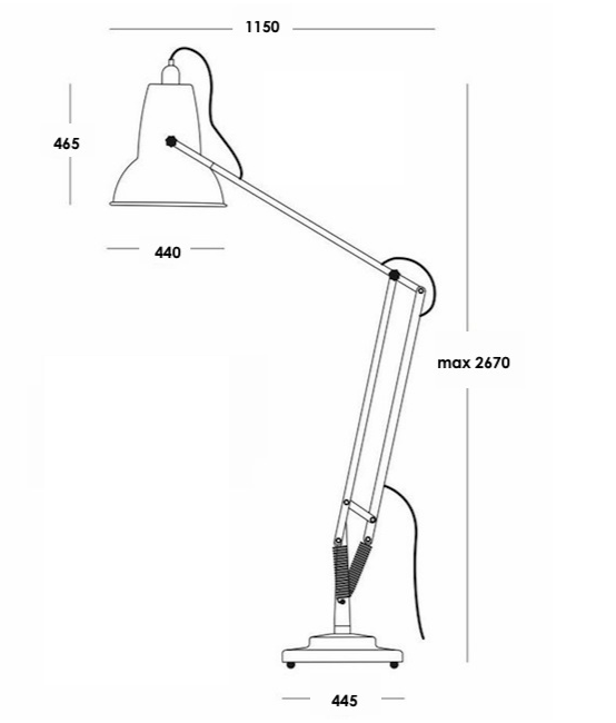   Anglepoise Giant 1227 Floor Lamp  