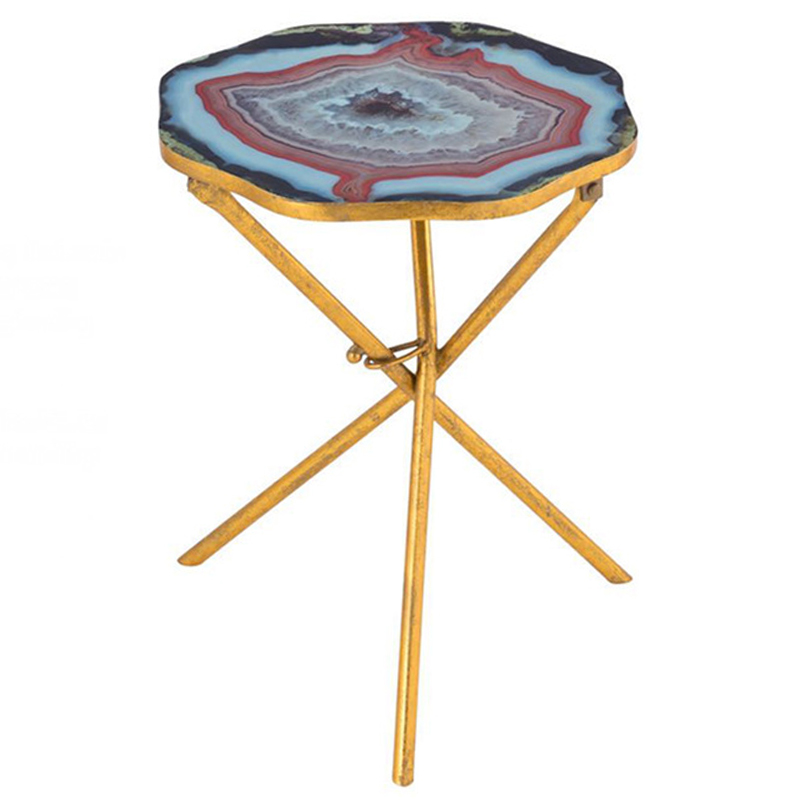   Agate Design Red Gold Side Table     | Loft Concept 