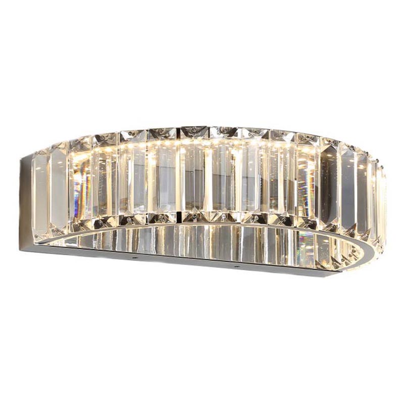  Crystal Shine Linda Chrome Wall Lamp A   (Transparent)   | Loft Concept 