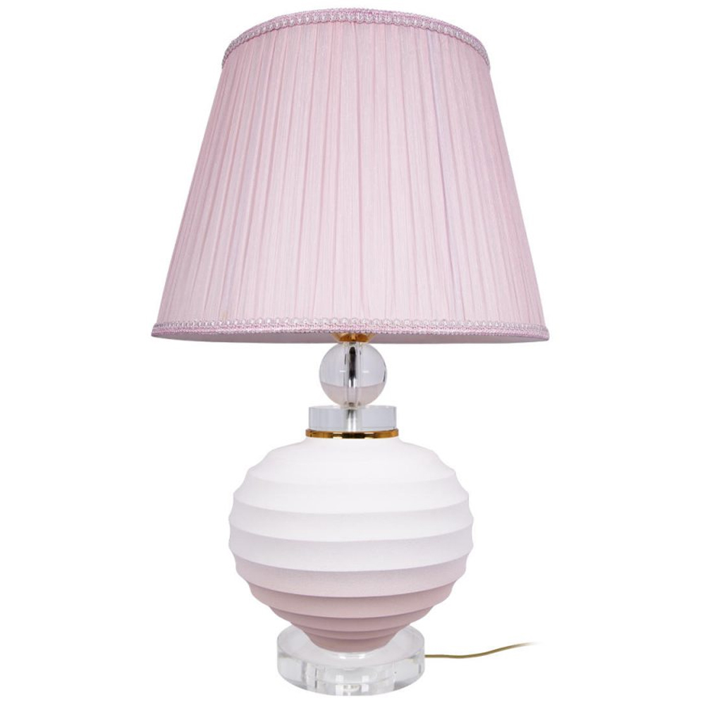 

Настольная лампа керамическая Pink lampshade