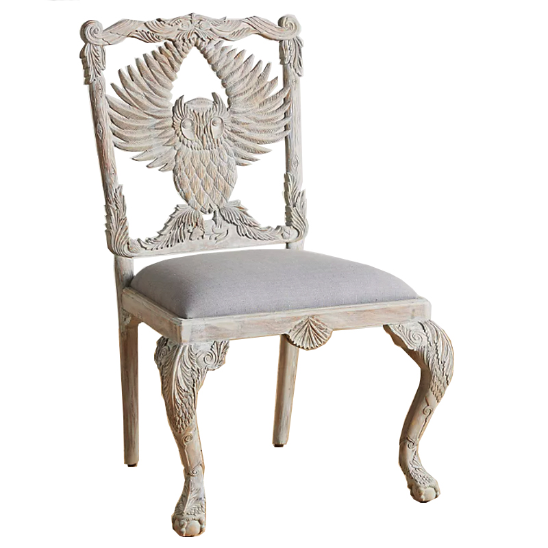  Handcarved Menagerie Owl Dining Chair ̆    | Loft Concept 