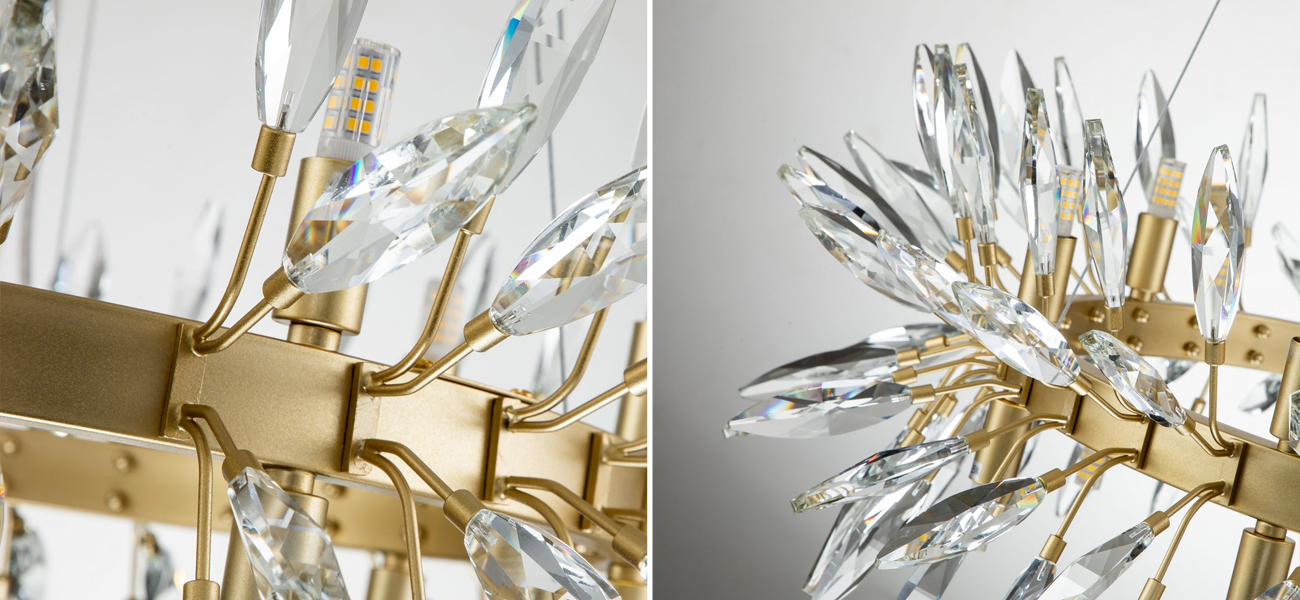 Люстра с хрустальными лепестками FAIRYTREE LIGHT по цене 36 400 руб ...