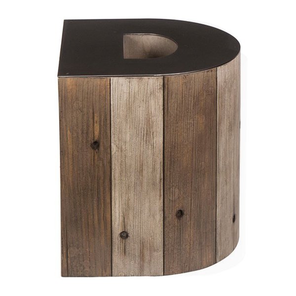  Wooden Alphabet D Side Table     | Loft Concept 
