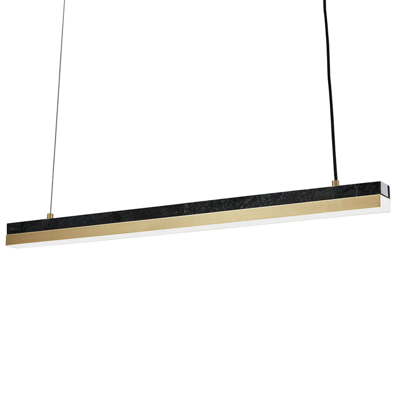    Dominik Marble Linear Hanging Lamp   Nero    | Loft Concept 