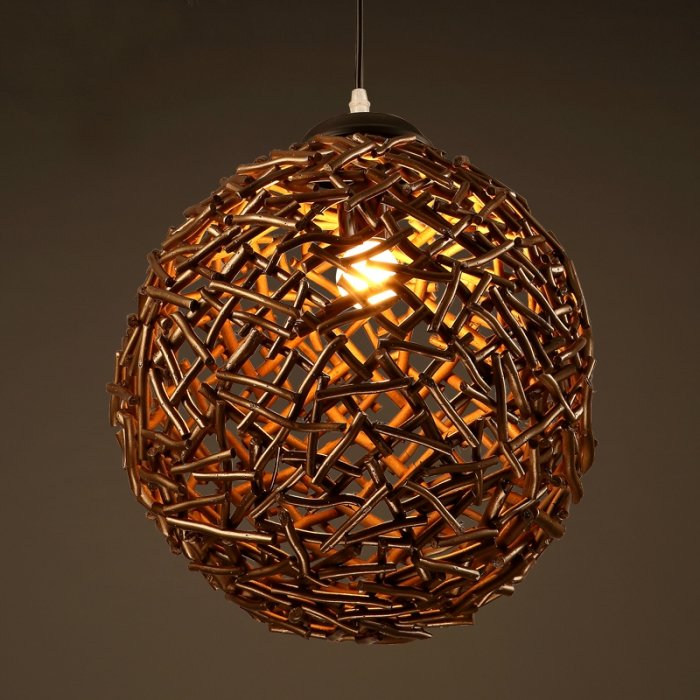   Old Wicker Pendant Sphere    | Loft Concept 