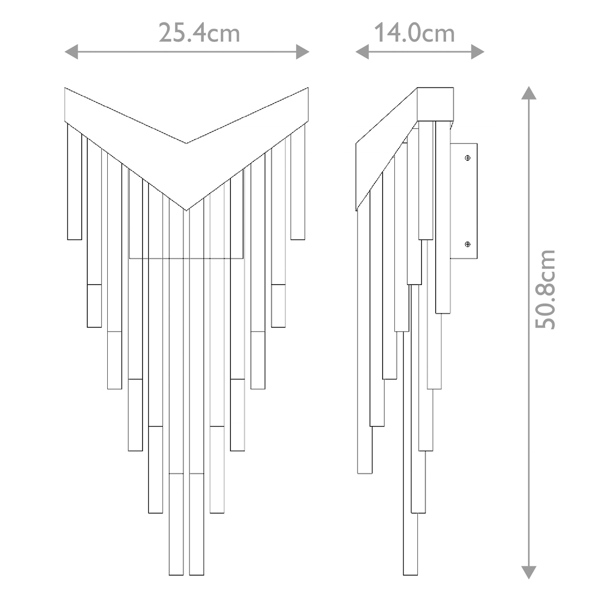Бра с длинными прозрачными трубками Eurofase в Москве