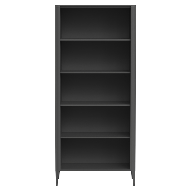 Стеллаж прямой темно-серый с открытыми полками Type  Серый в Москве | Loft Concept 