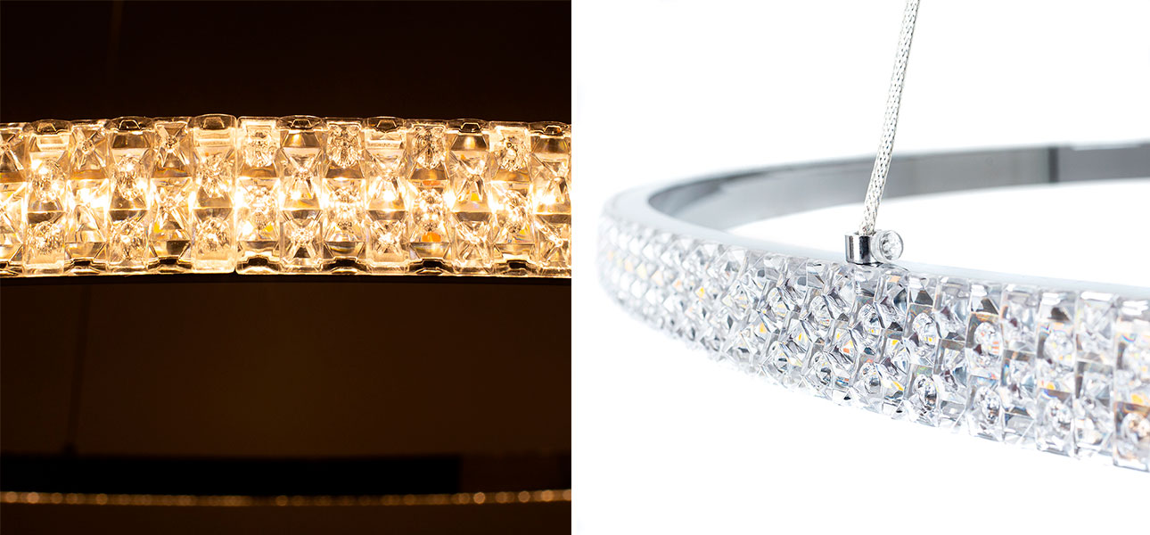 Люстра кольцо Silver Rings of Venus - фото №1