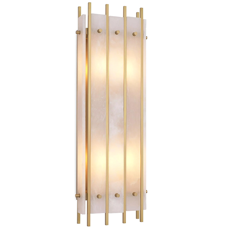  Eichholtz Wall Lamp Sparks L Alabaster     Bianco   | Loft Concept 