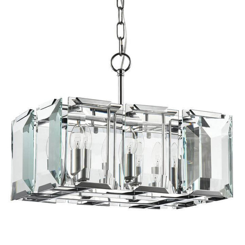  Harlow Crystal Square Chandelier chrome 6    | Loft Concept 