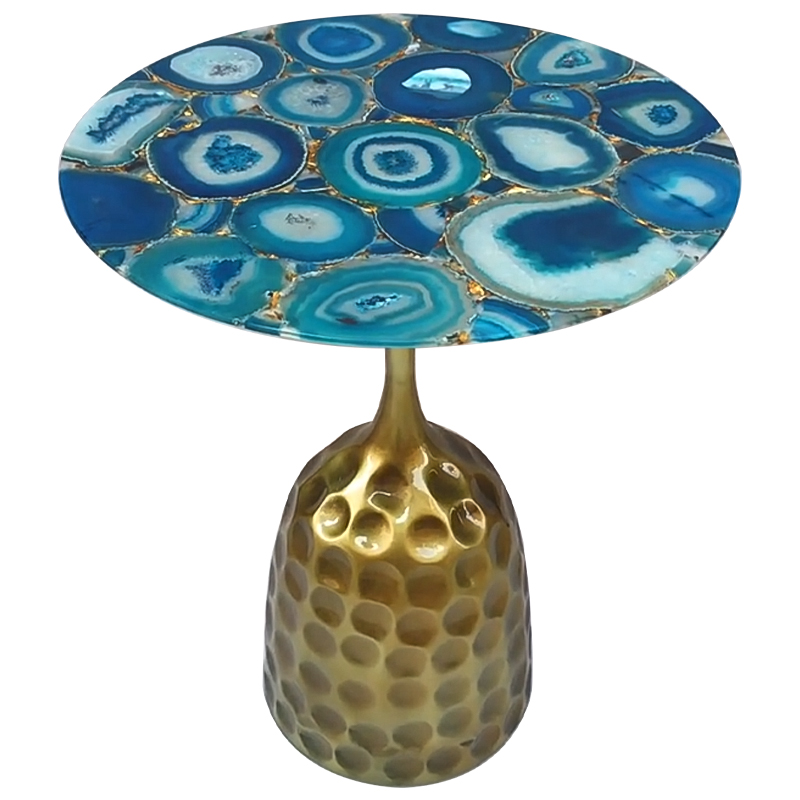   Cluster Surface Blue Agate Side Table   ̆   | Loft Concept 