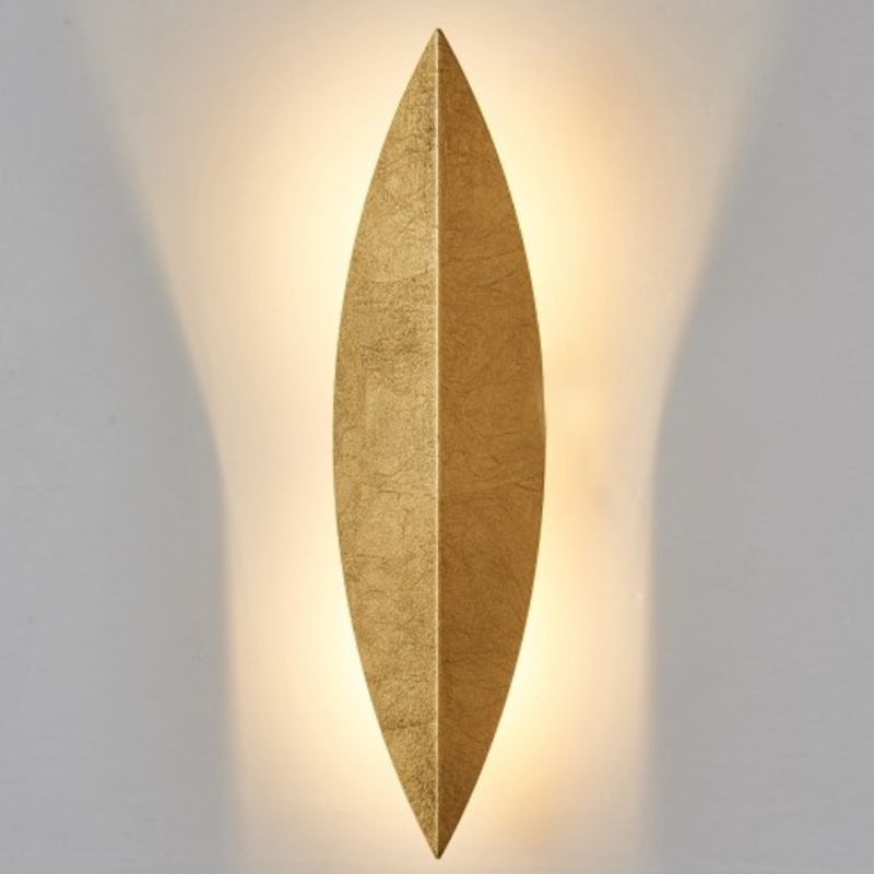 Art Deco Leaf Wall Lamp Gold    | Loft Concept 