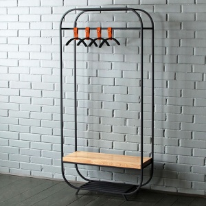 Рейл Franks Industrial Metal Rust Clothes Rail Black