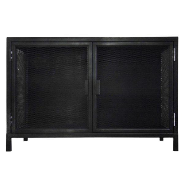   2-     Industrial Loft Dark Metal 2 Door Beto Cabinet    | Loft Concept 