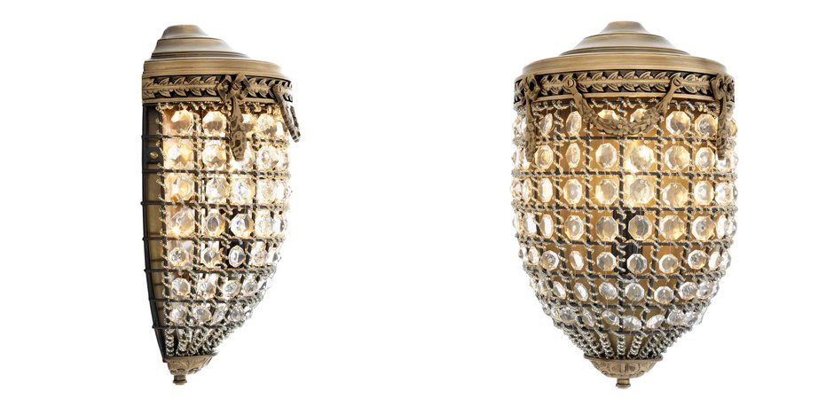 Бра Eichholtz Wall Lamp Emperor Brass - Loft-Concept в Москве