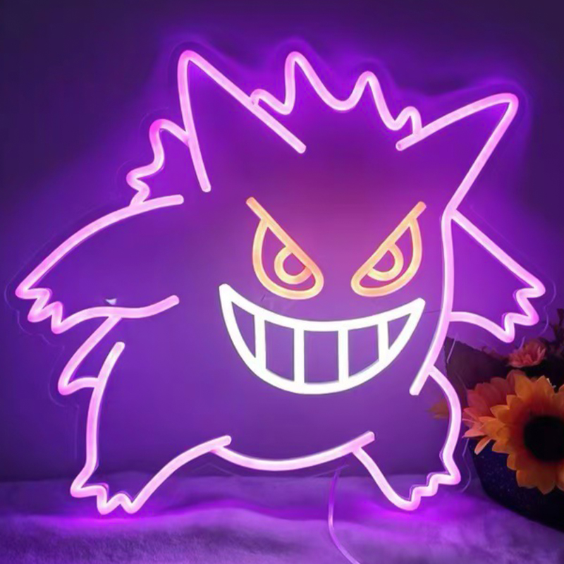    Gengar Pokemon Neon Wall Lamp      | Loft Concept 