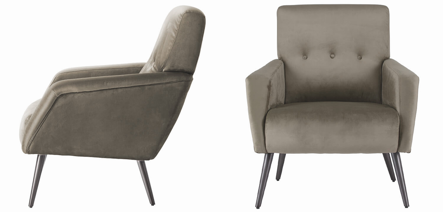 Кресло Diaspro Chair grey - фото