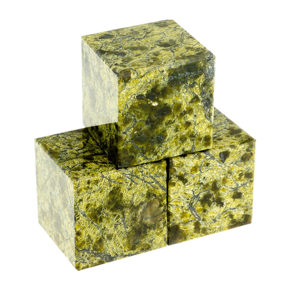 

Камни для охлаждения виски из натурального камня змеевик Natural Stone Cube