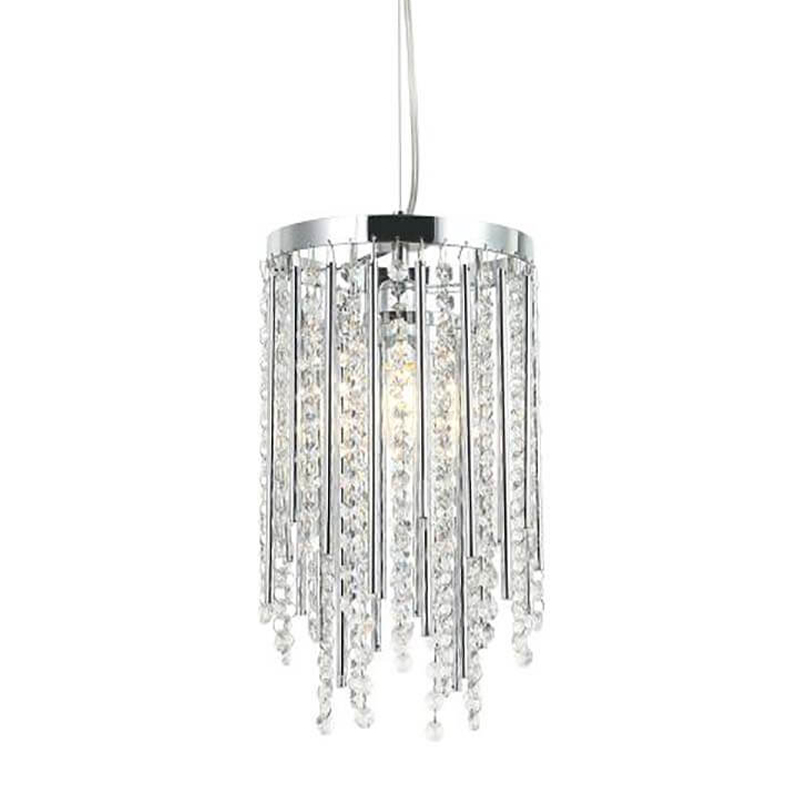   Crystal Wind Chimes Chrome Hanging Lamp     | Loft Concept 