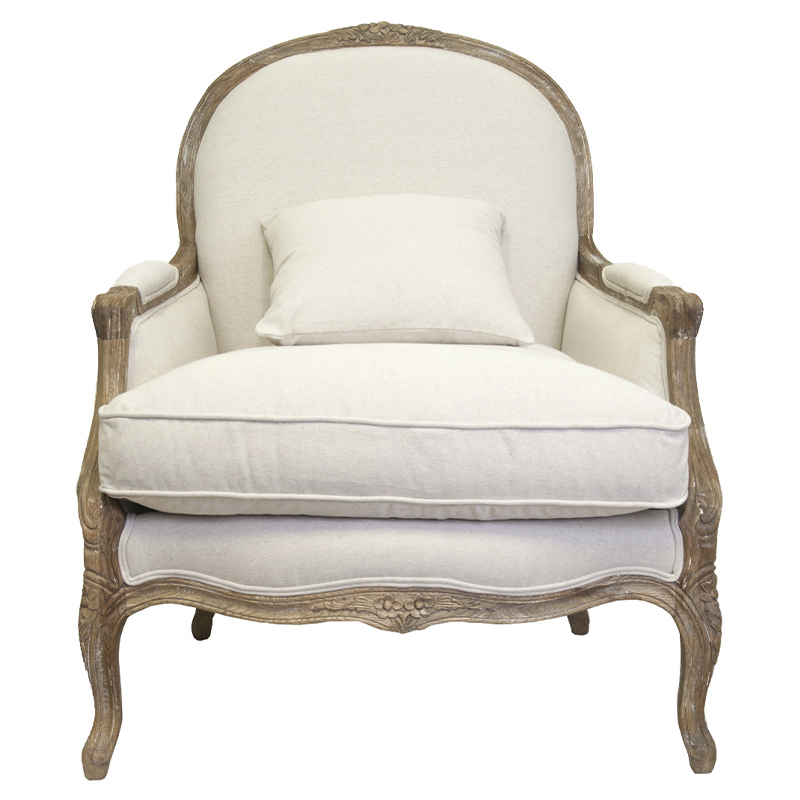  Ava Classical Armchair beige flax     | Loft Concept 