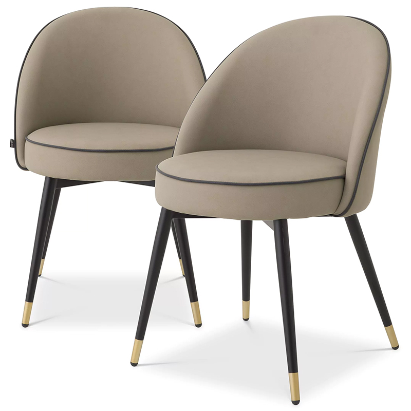     Eichholtz Dining Chair Cooper Set of 2 Beige      | Loft Concept 