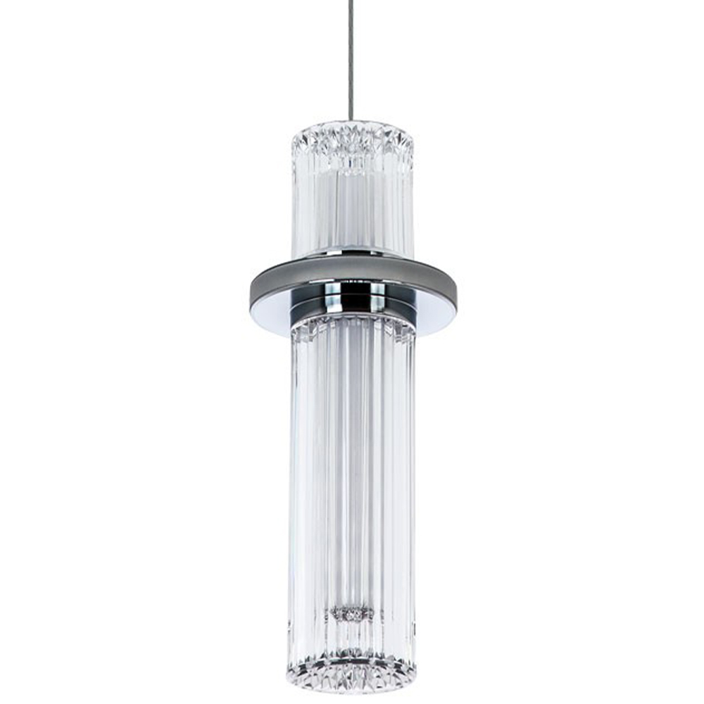 

Подвесной светильник хром Odile Acrylic Tube Hanging Lamp Chrome