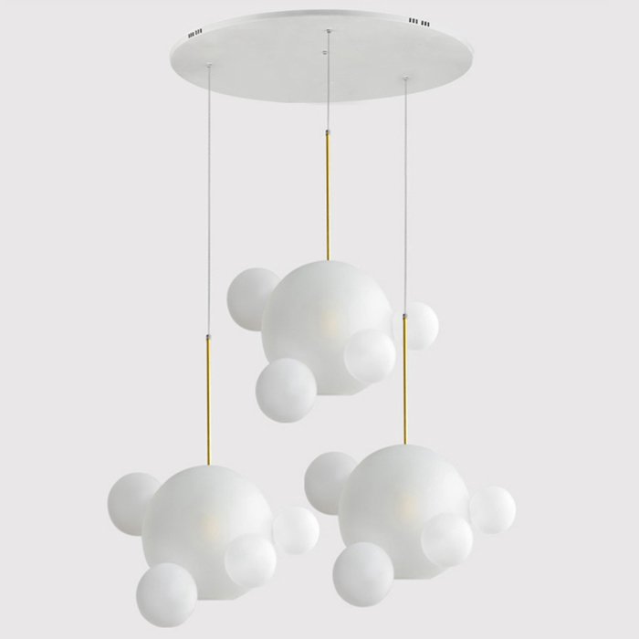  GIOPATO & COOMBES BOLLE BLS LAMP white glass circle     | Loft Concept 