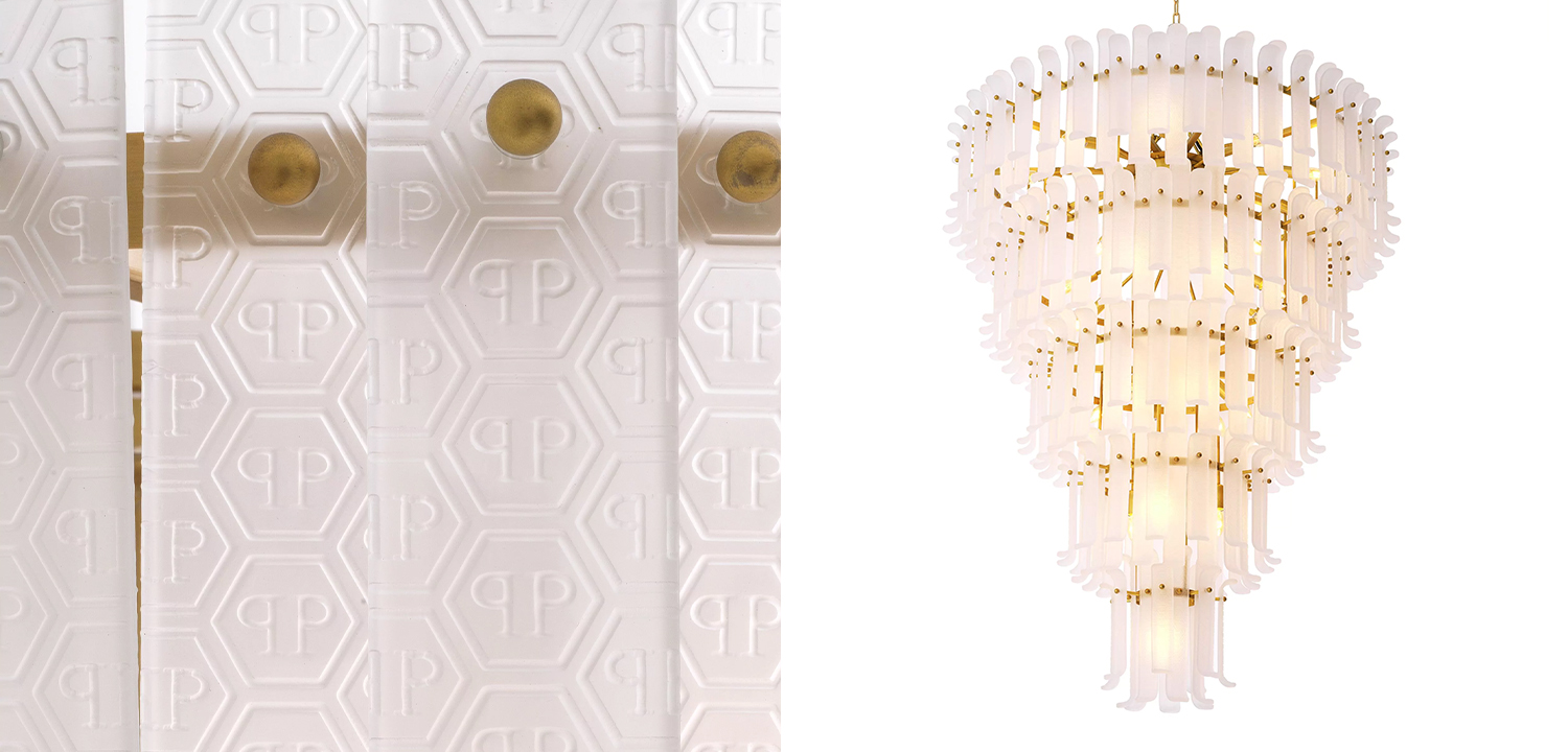 Люстра Philipp Plein Chandelier Rodeo Drive XXL Белая - фото №1