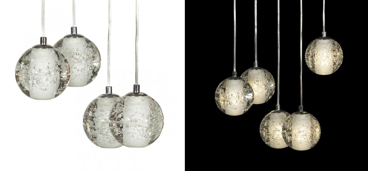 Каскадная Светодиодная Люстра Bocci 5 шаров Led Crystal Glass - фото №1