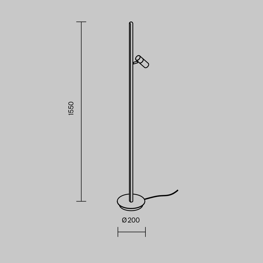 Напольный светильник Thin 3000К 14Вт в Москве