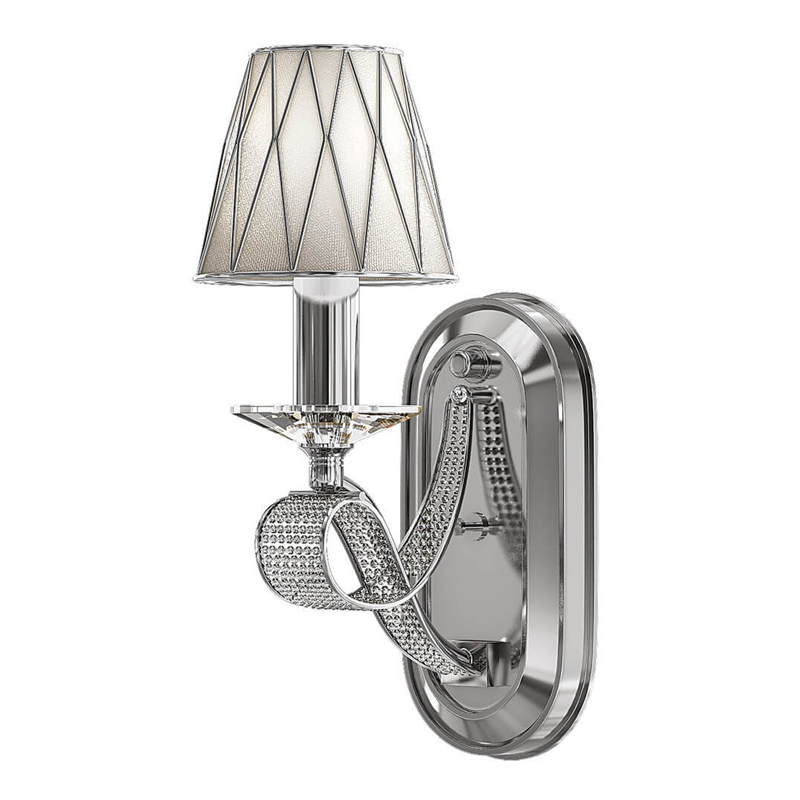 Бра Franseza Sconce chrome Хром Белый в Москве | Loft Concept 