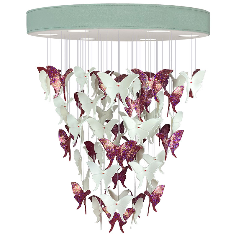    -  Night Butterflies Chandelier Pink      | Loft Concept 
