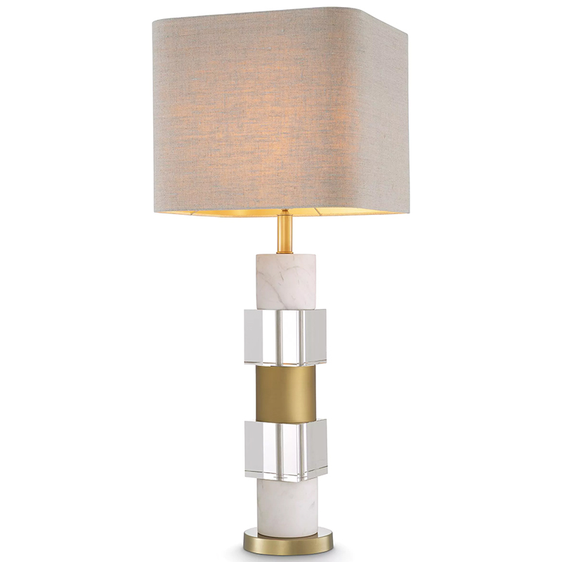   Eichholtz Table Lamp Cullingham White Marble     Bianco -    | Loft Concept 