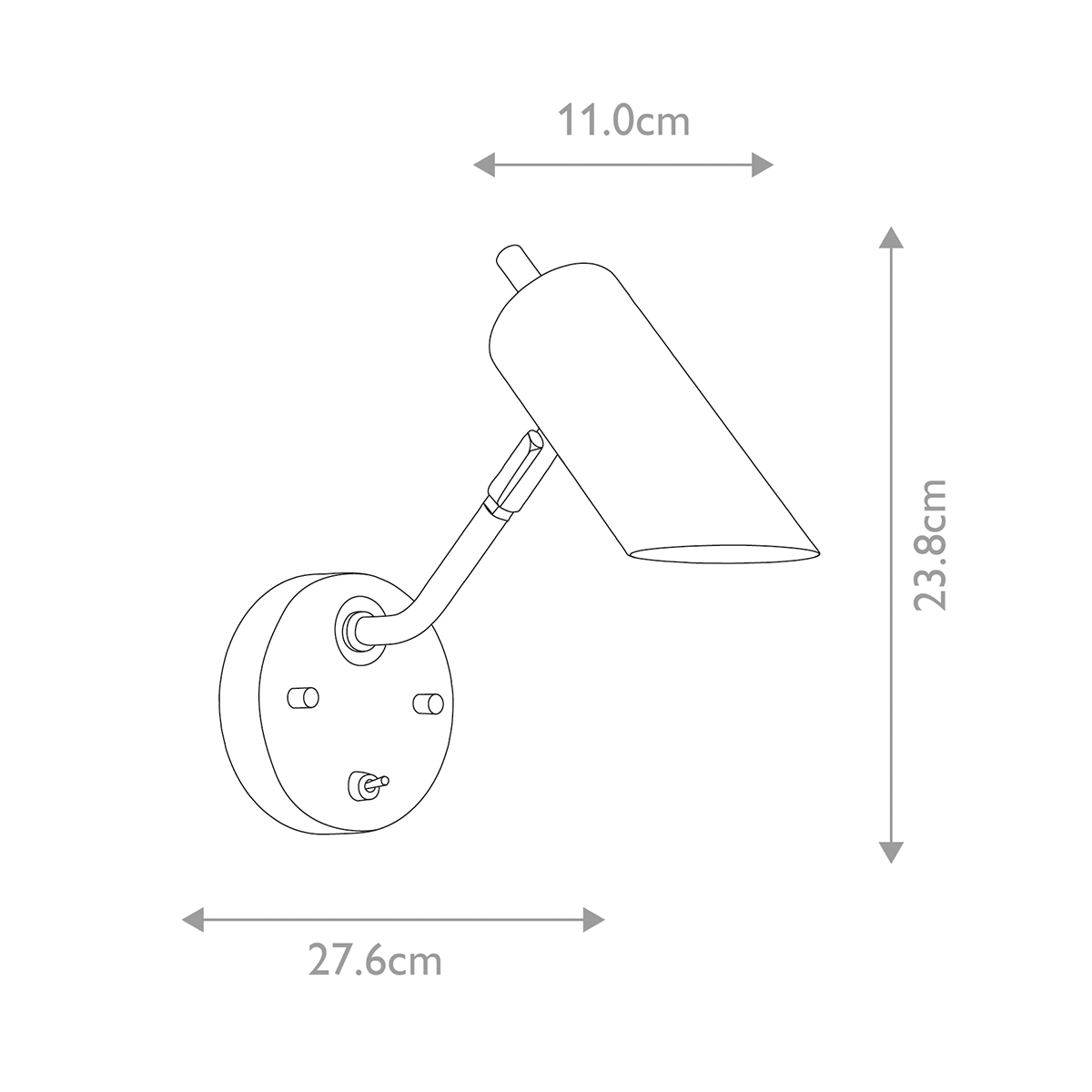 Бра с цилиндрическим плафоном и круглым основанием с выключателем Elstead Lighting в Москве