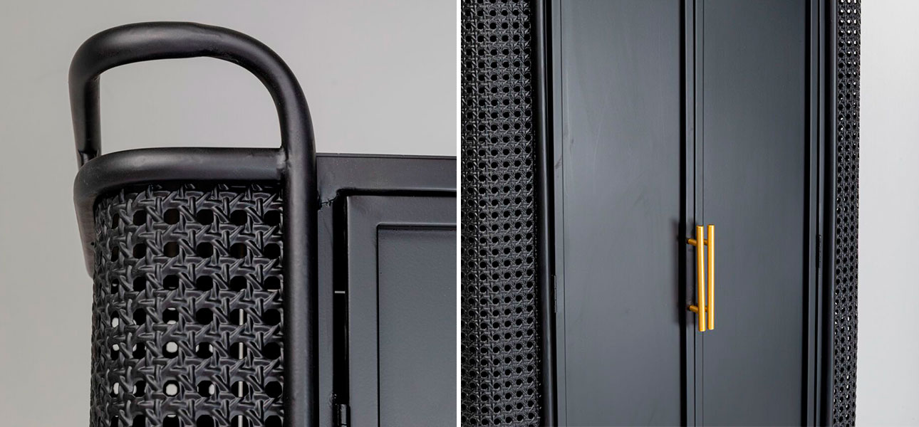 Шкаф черный Damian - фото №4