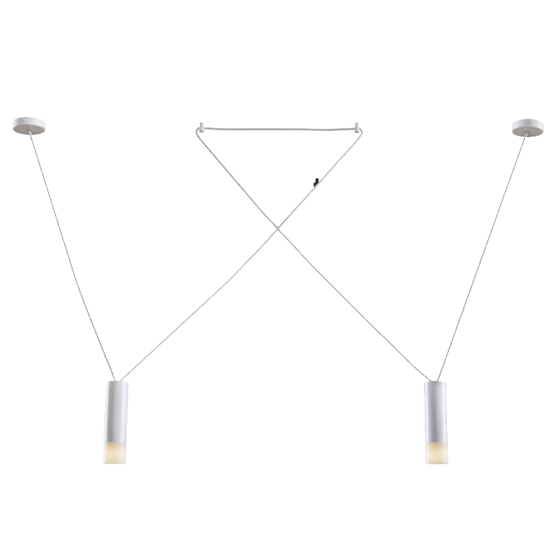 Wireflow LED White Suspension lam 2     | Loft Concept 