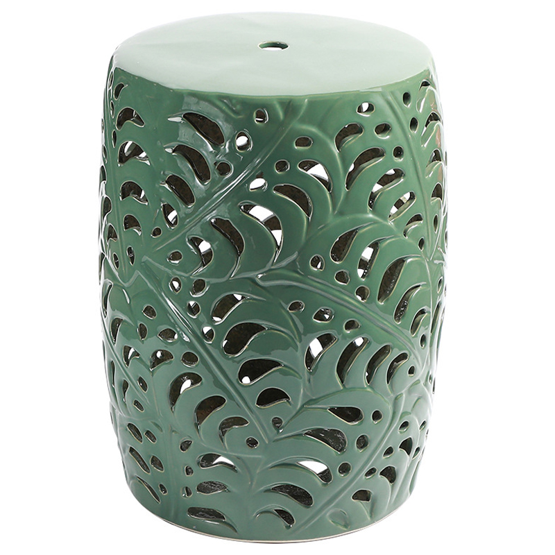   Green Leaves Ceramic Stool     | Loft Concept 