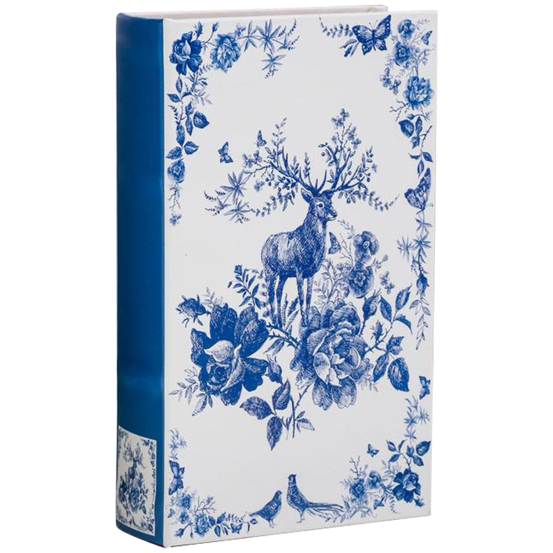 -   Deer and Blue Flowers Book Box     | Loft Concept 