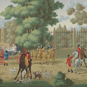 Обои ручная роспись La Chasse de Compiègne Aurore